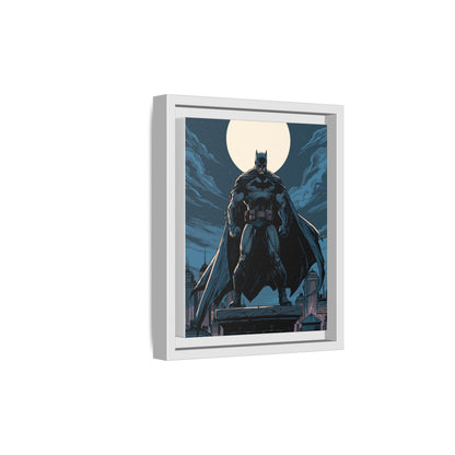 Batman Moonlit Matte Canvas Framed Print