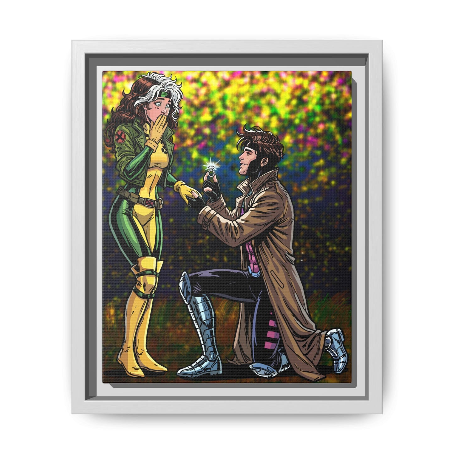 Thief and Belle # 3 - Framed Matte Canvas