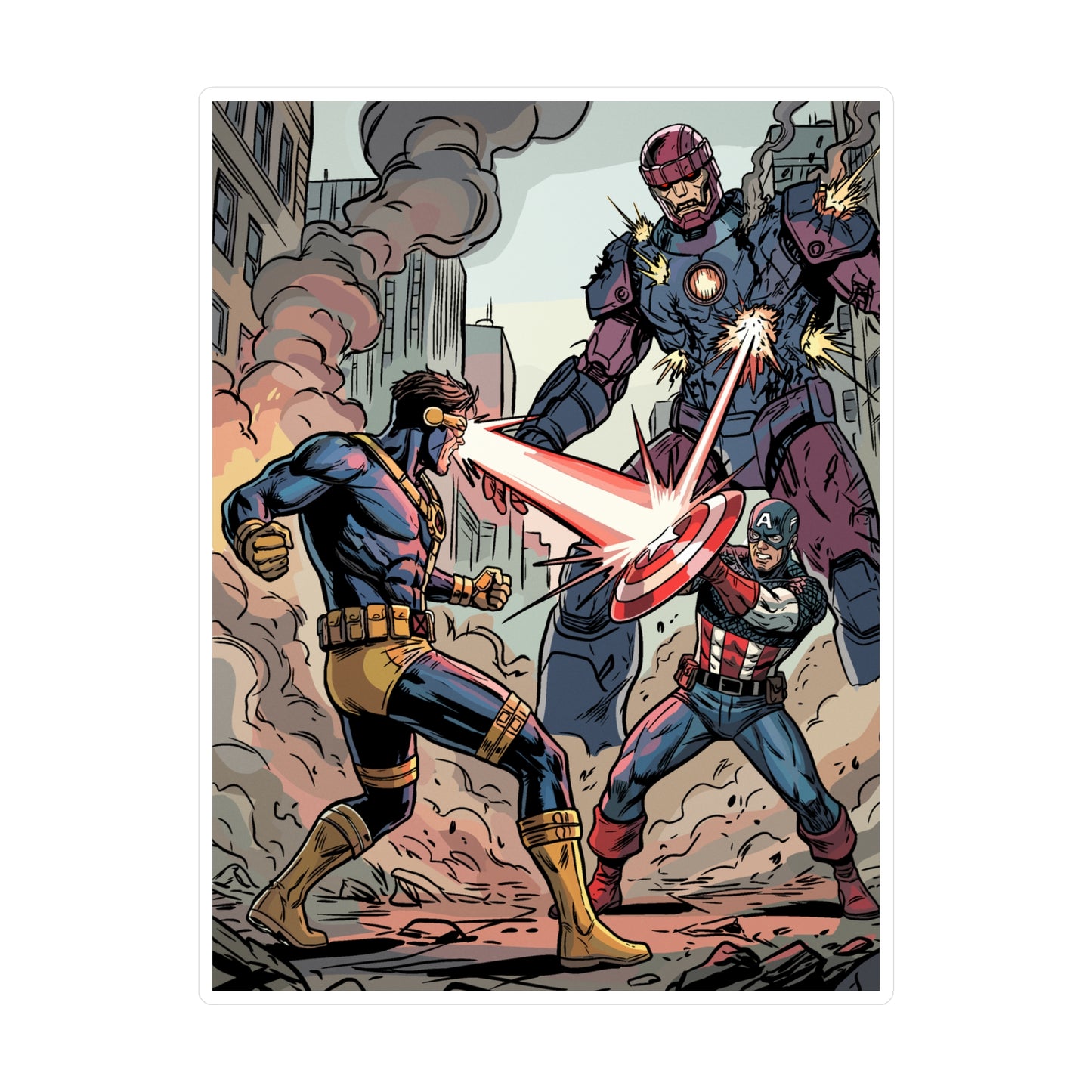 Steve & Scott Teamup - Sticker