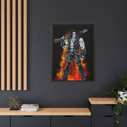 The Main Man Bounty Hunter - Framed Matte Canvas
