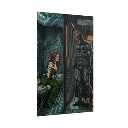 Batman & Poison Ivy Arkham Poster