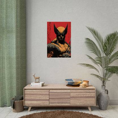 Wolverine Comic Art Poster