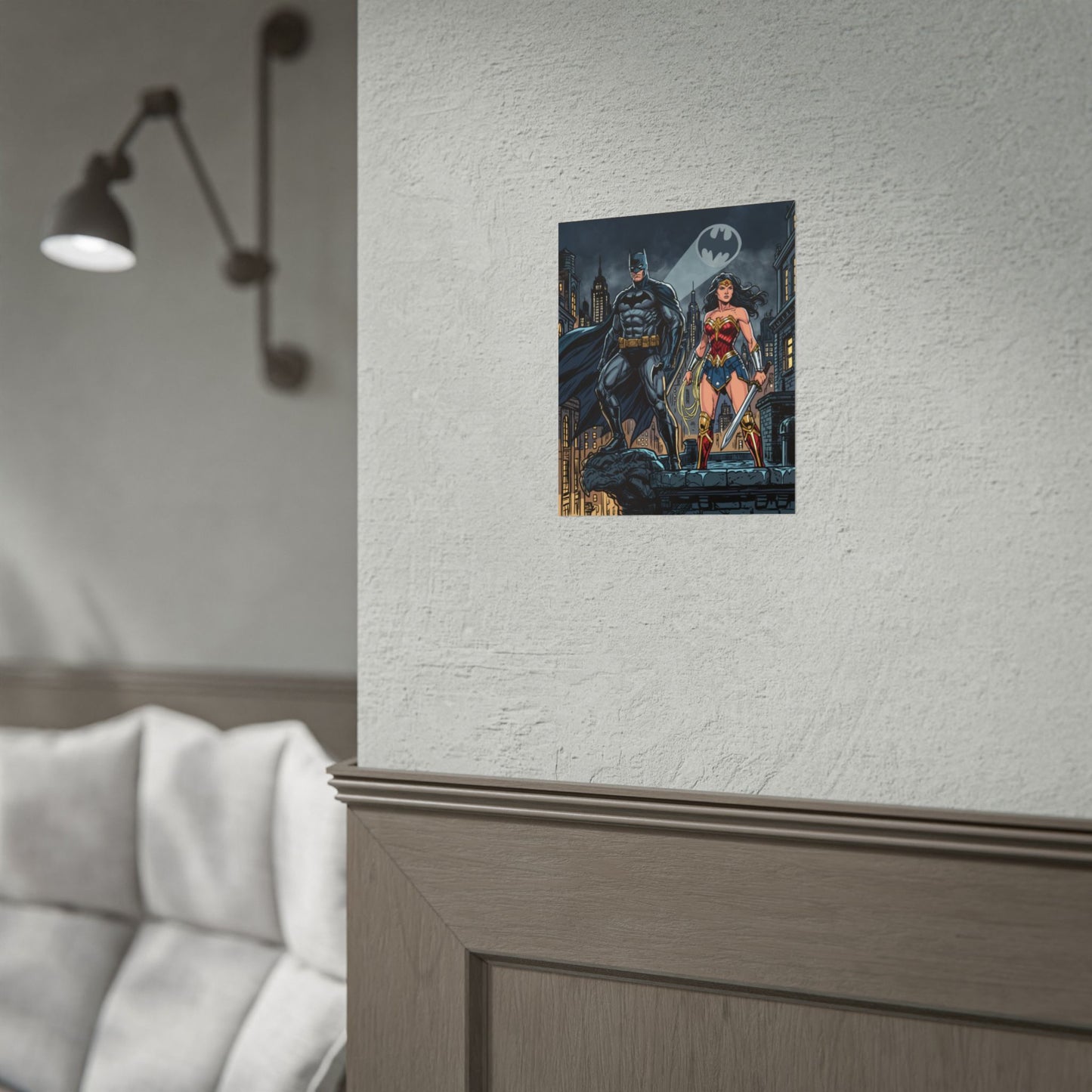 Batman & Wonder Woman City Night Poster