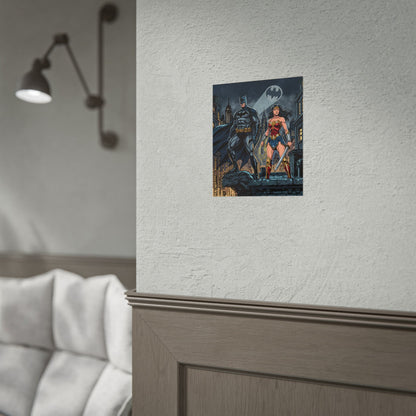Batman & Wonder Woman City Night Poster