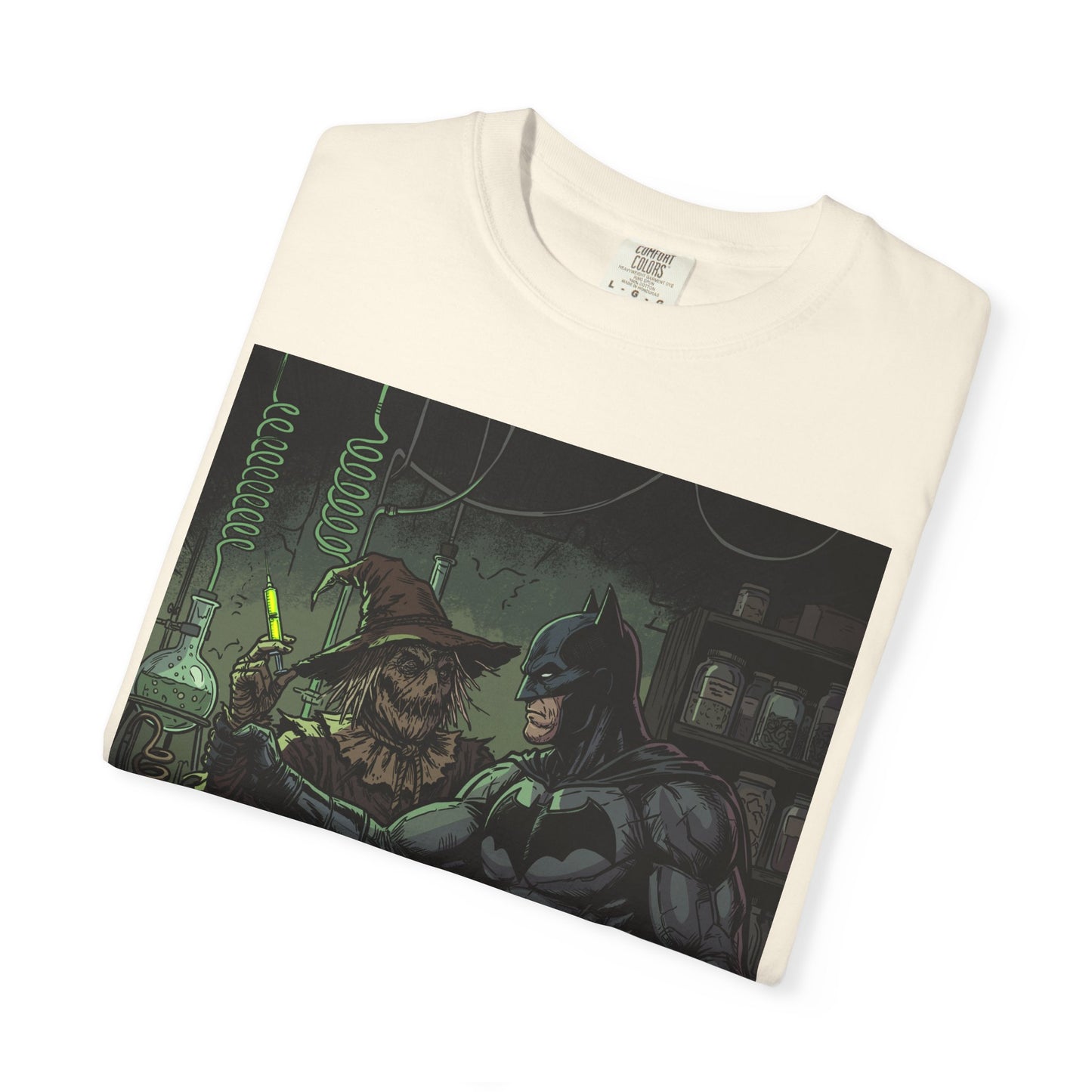 Batman & Scarecrow Graphic T-Shirt — Dark Comic Art Tee