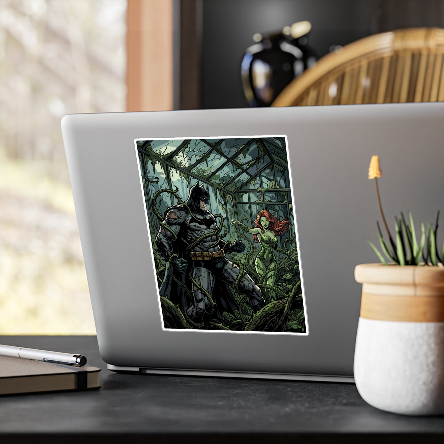 Batman & Poison Ivy Greenhouse Sticker