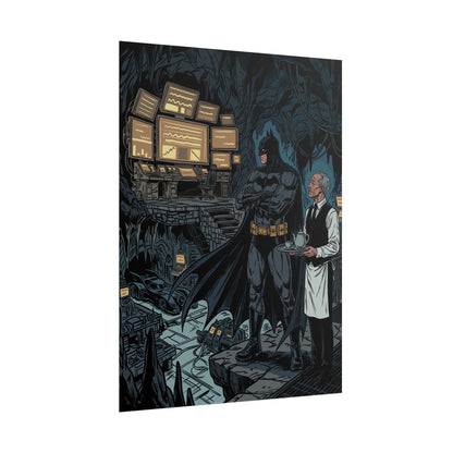 Batman Batcave Poster — Gotham Hero Art Print (Rolled)