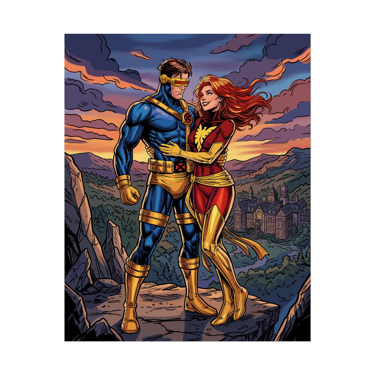 Cyclops and Phoenix Poster