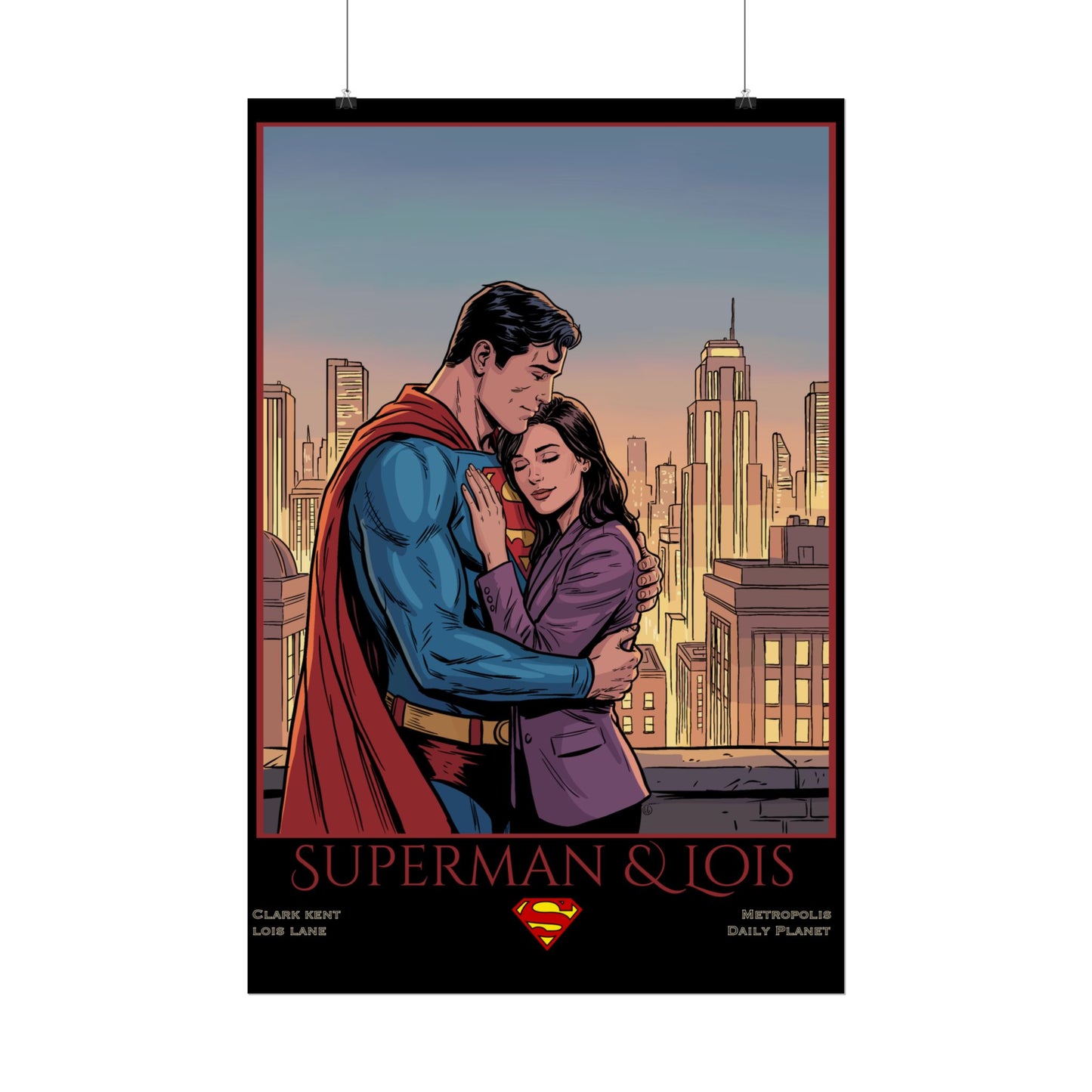 Superman & Lois Vintage Romance Wall Art