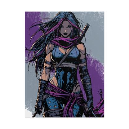 Psylocke - Femme Fatale Poster — Rolled Art Print