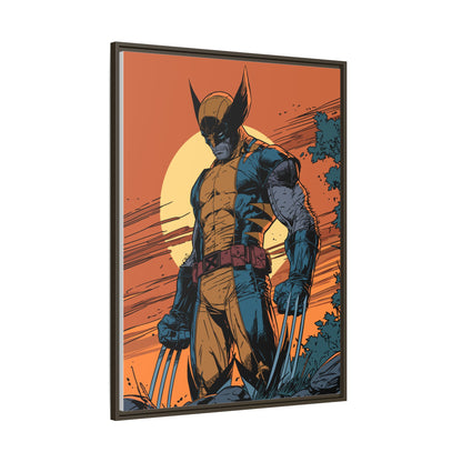 Wolverine Matte Framed Canvas Print