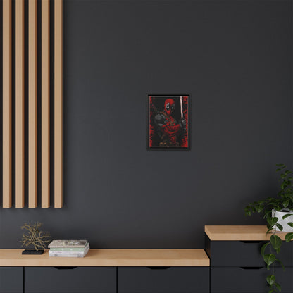 The Merc #2 - Framed Canvas Wall Art — Comic Antihero Sword Portrait