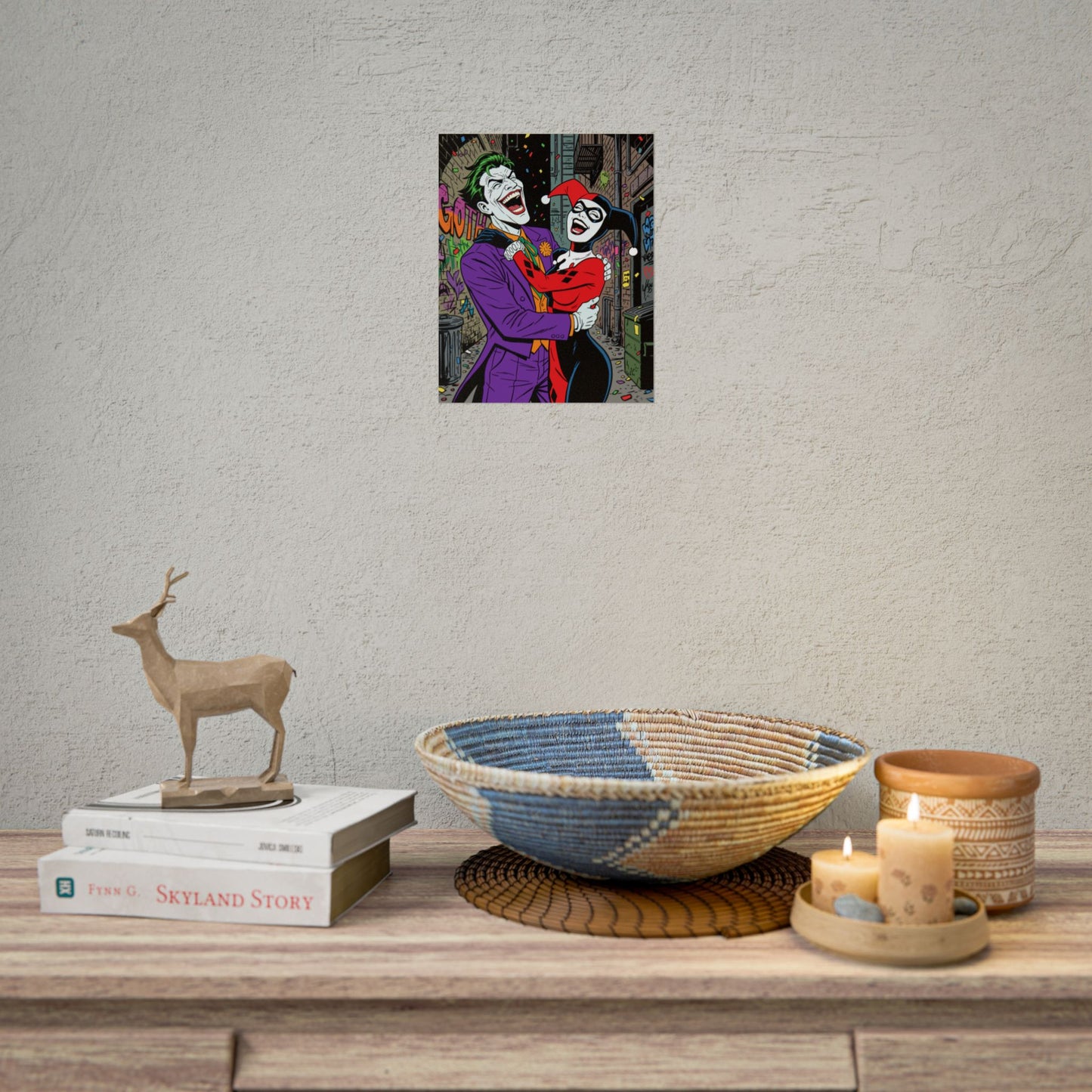 Joker & Harley Quinn Art Print
