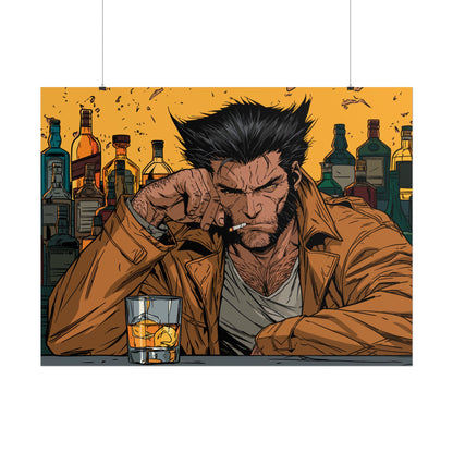 Wolverine Bar Scene Poster