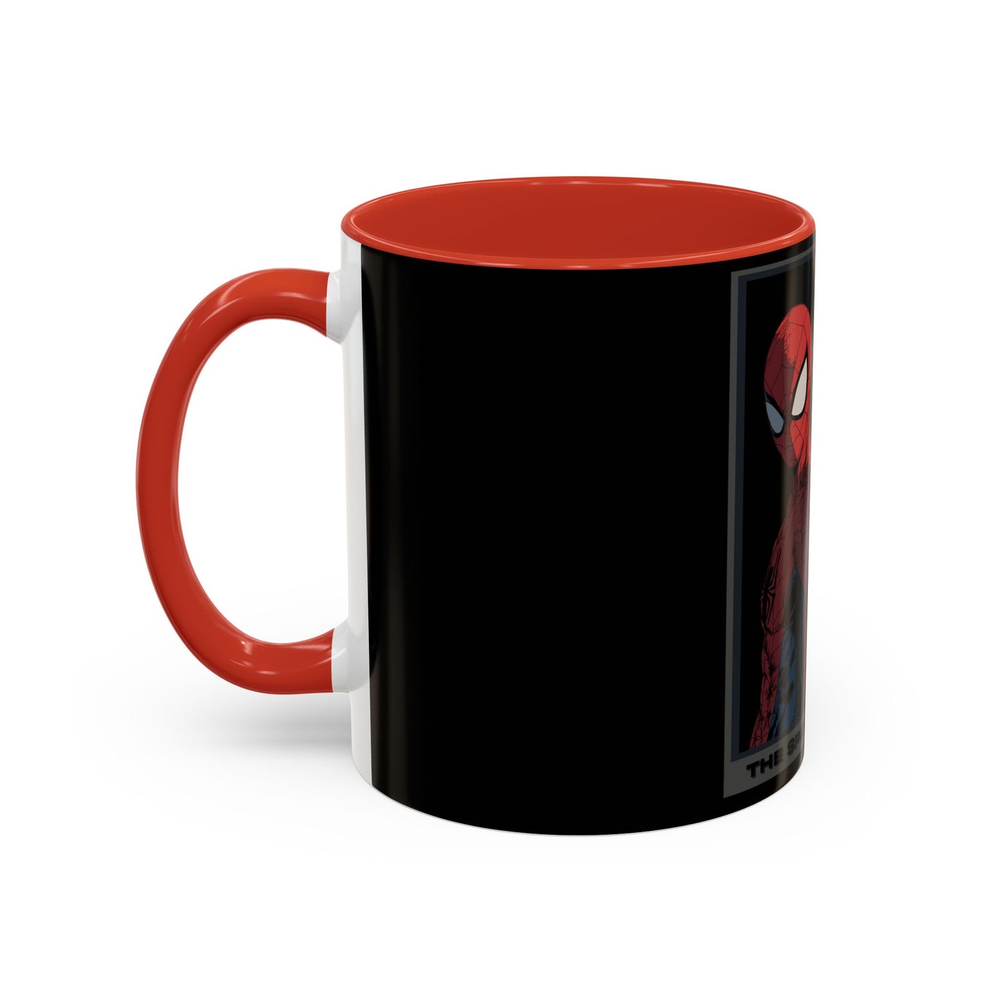 Spider & Cat Duo Accent Coffee Mug – Black 11/15oz