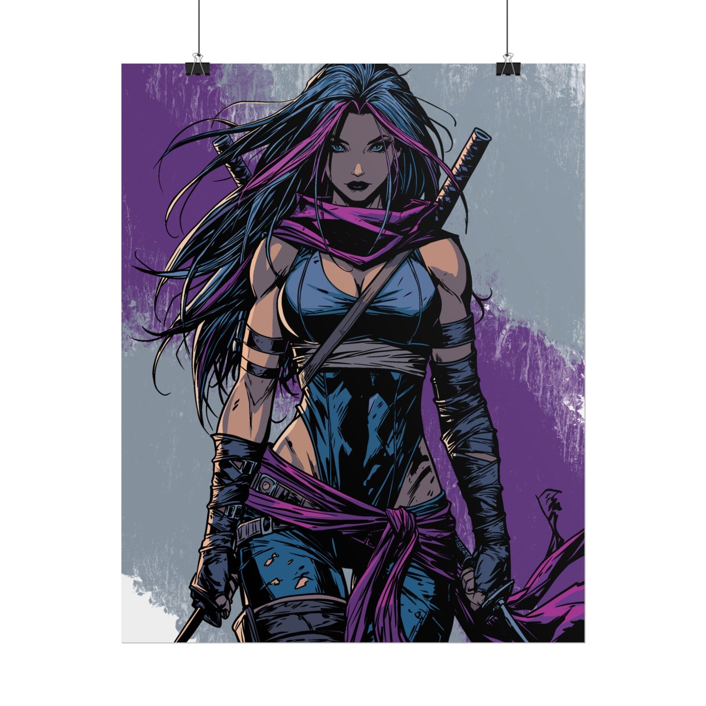 Psylocke - Femme Fatale Poster — Rolled Art Print