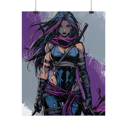 Psylocke - Femme Fatale Poster — Rolled Art Print