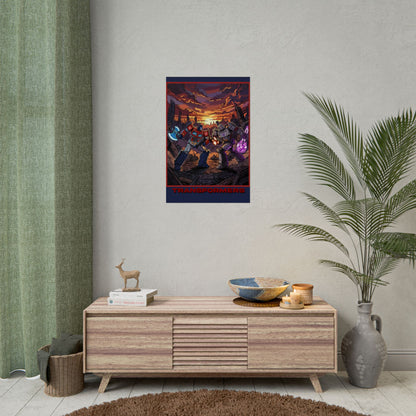 Transformers Optimus vs Megatron Cinematic Poster