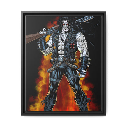 The Main Man Bounty Hunter - Framed Matte Canvas