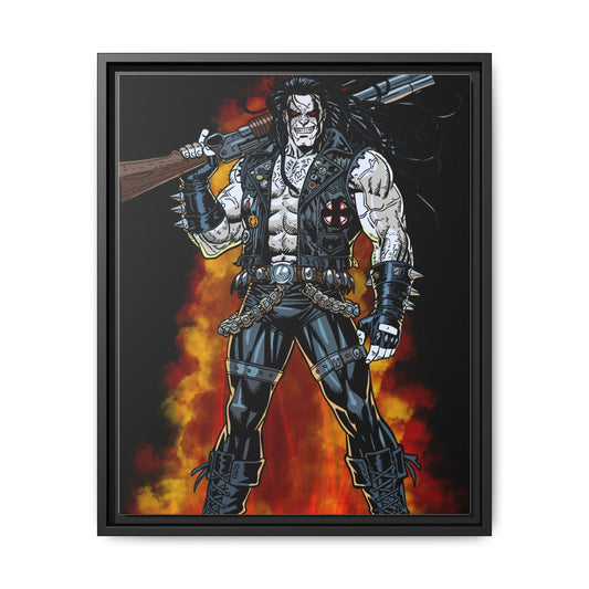 The Main Man Bounty Hunter - Framed Matte Canvas