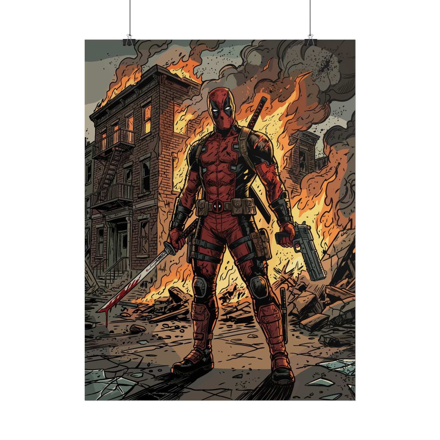 The Merc is On Fire - Poster