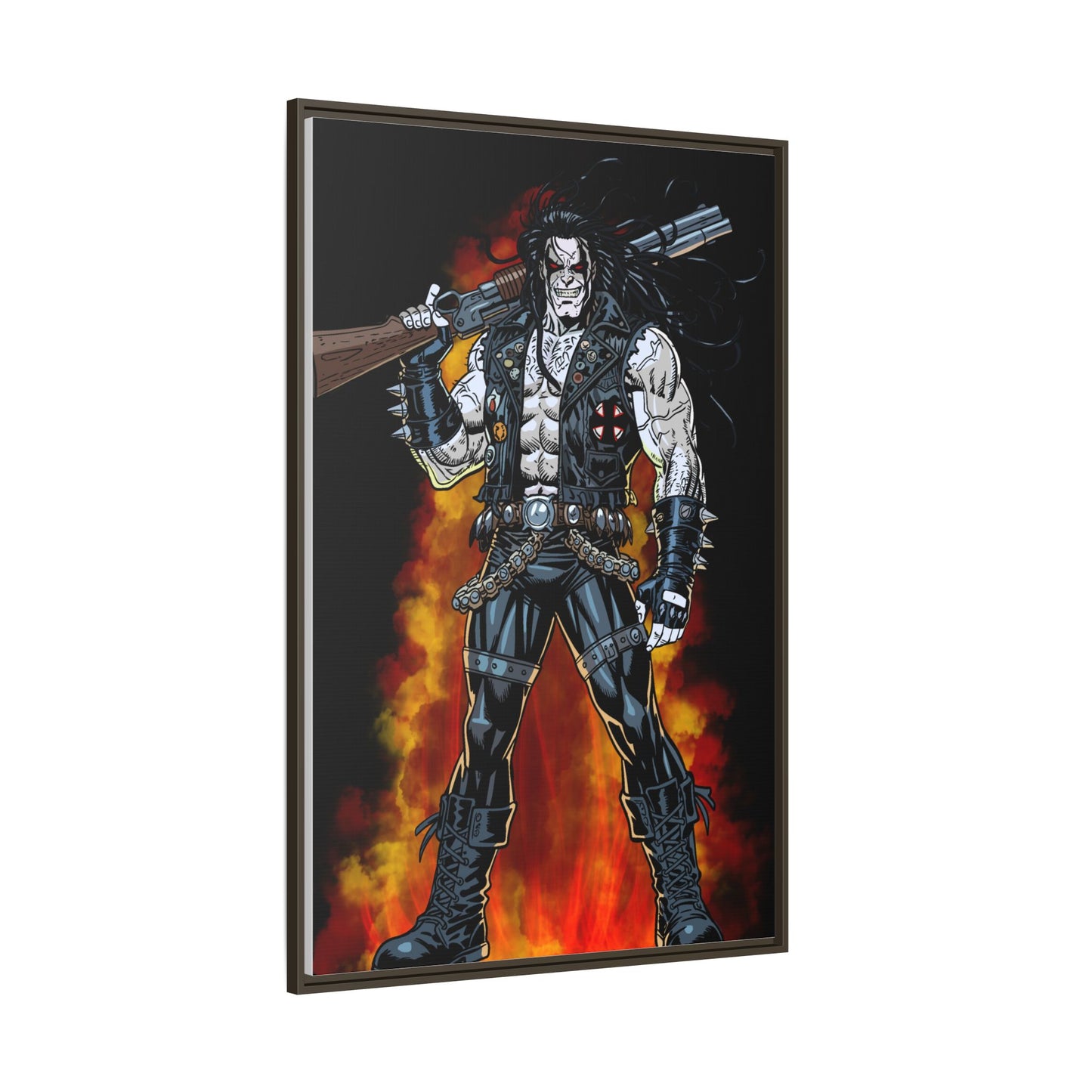The Main Man Bounty Hunter - Framed Matte Canvas