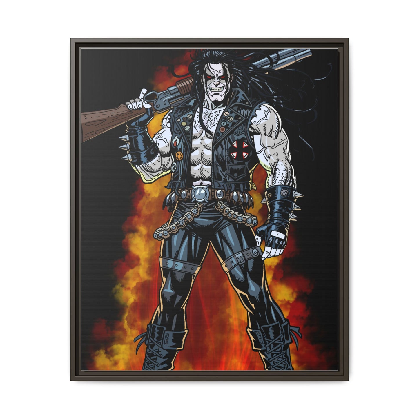 The Main Man Bounty Hunter - Framed Matte Canvas