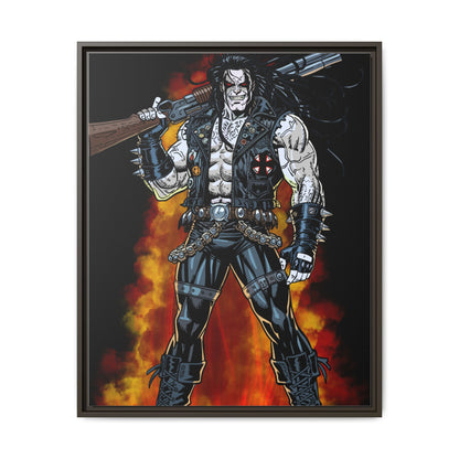 The Main Man Bounty Hunter - Framed Matte Canvas