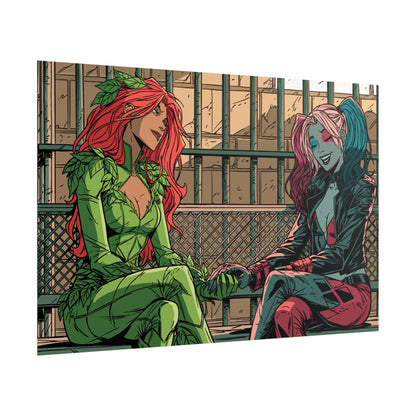 Poison Ivy & Harley Quinn - Jail Cell - Poster