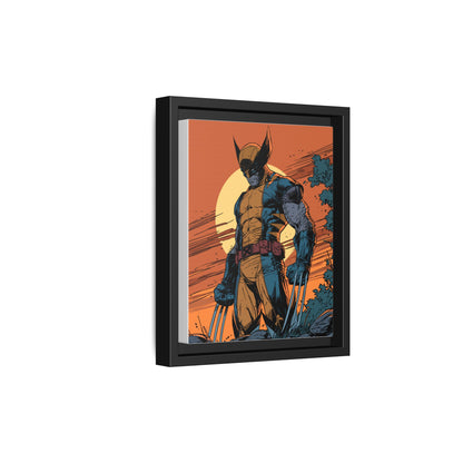 Wolverine Matte Framed Canvas Print