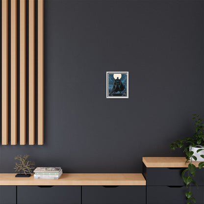 Batman Moonlit Matte Canvas Framed Print