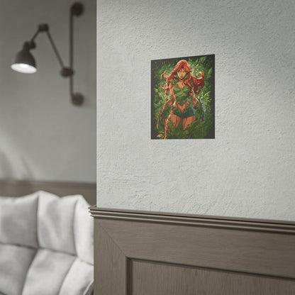 Poison Ivy Botanical Background Poster