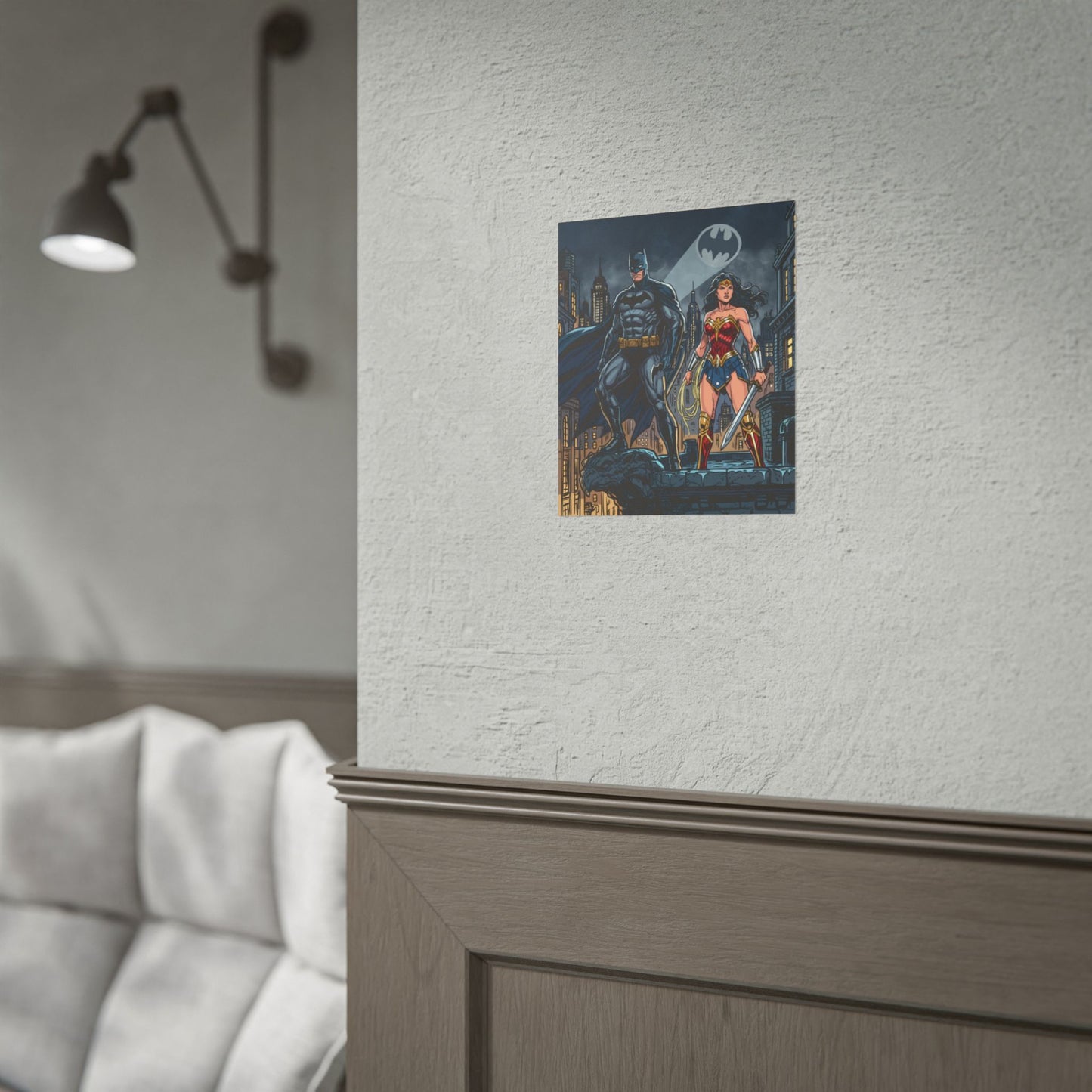 Batman & Wonder Woman City Night Poster
