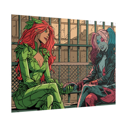 Poison Ivy & Harley Quinn - Jail Cell - Poster