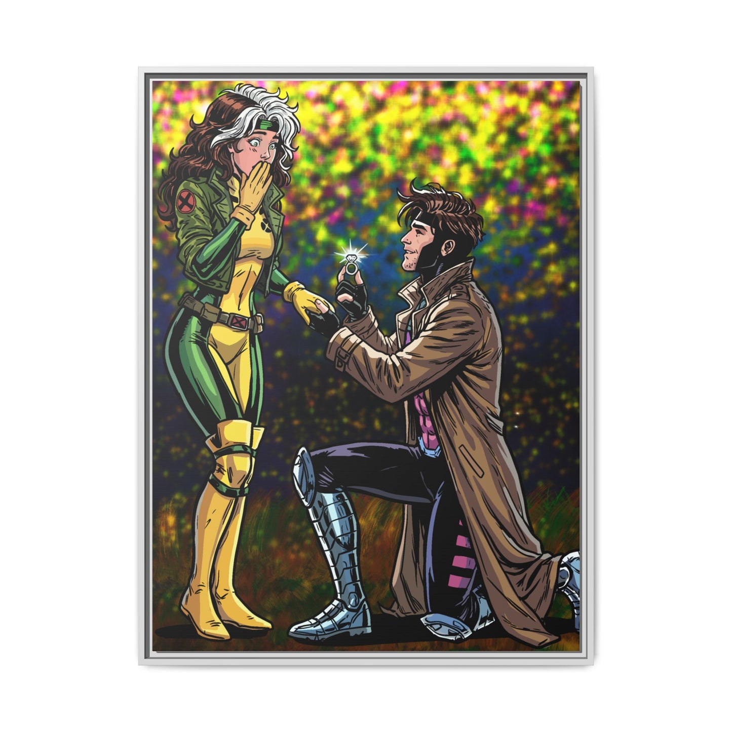 Thief and Belle # 3 - Framed Matte Canvas