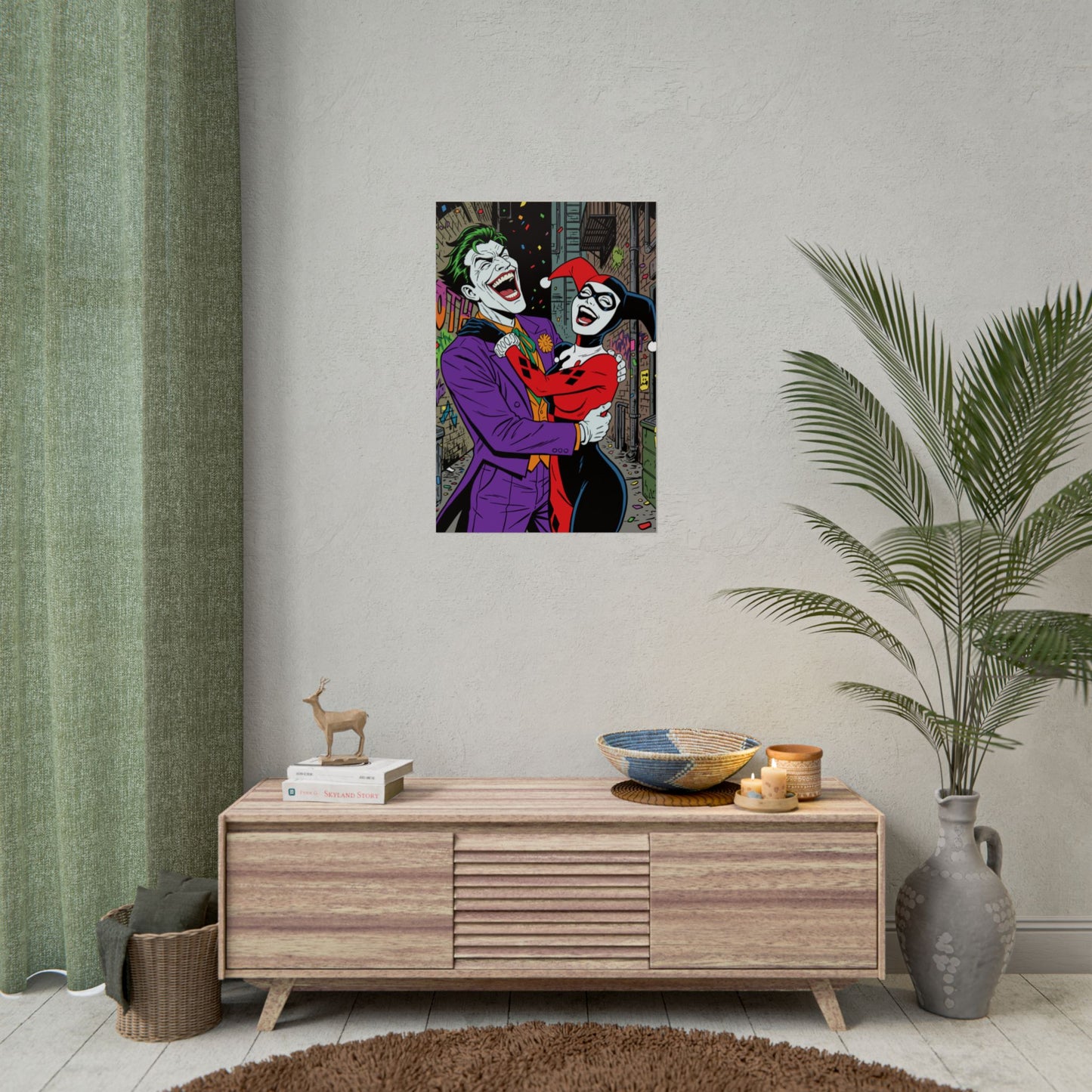 Joker & Harley Quinn Art Print