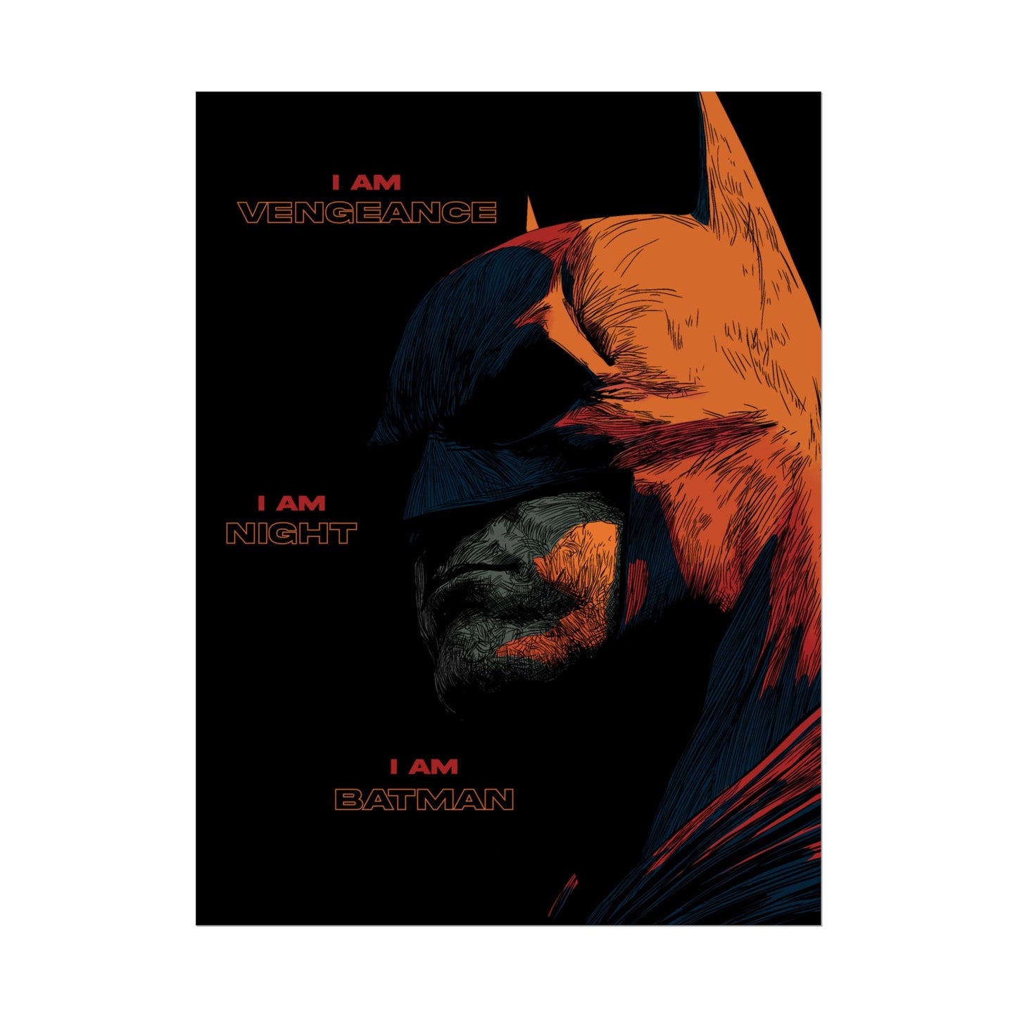 Batman 'I Am Vengeance' Rolled Poster