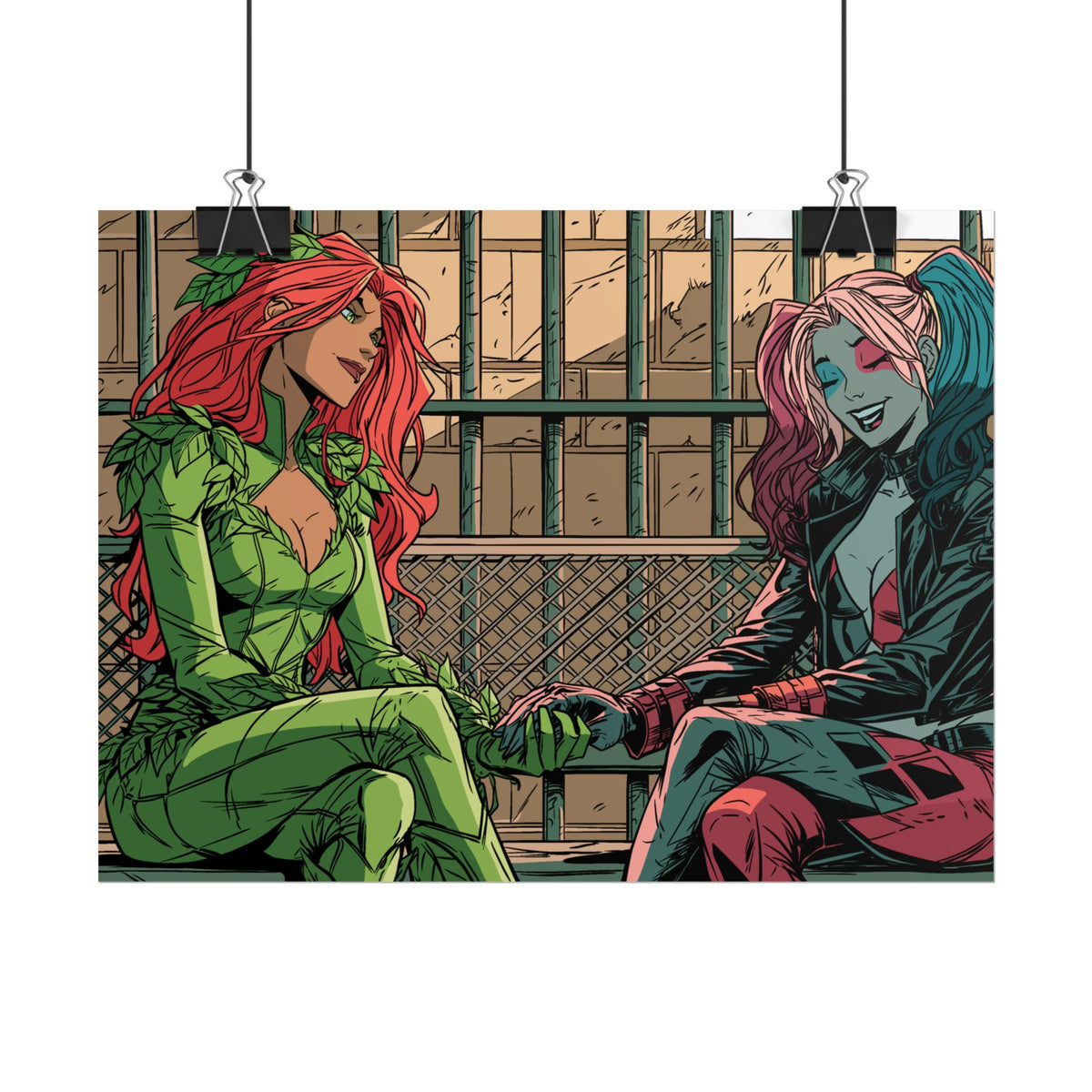 Poison Ivy & Harley Quinn - Jail Cell - Poster