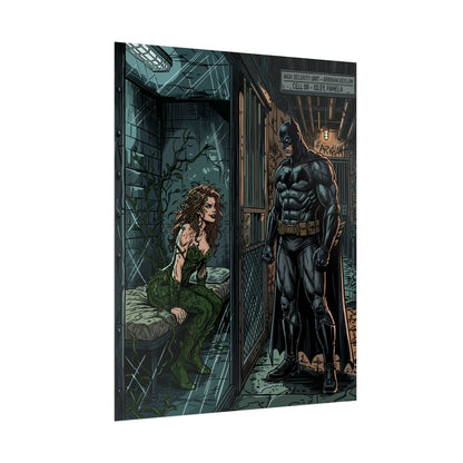 Batman & Poison Ivy Arkham Poster
