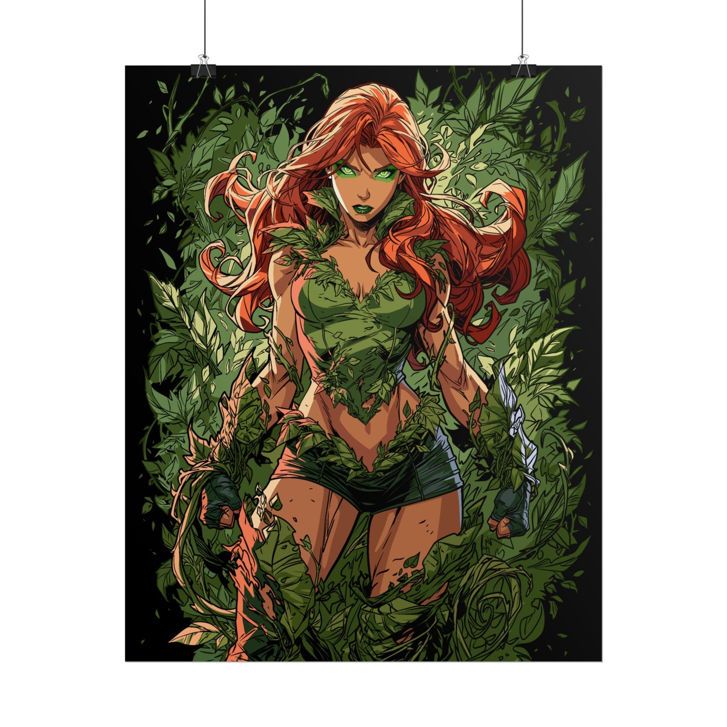 Poison Ivy Botanical Background Poster