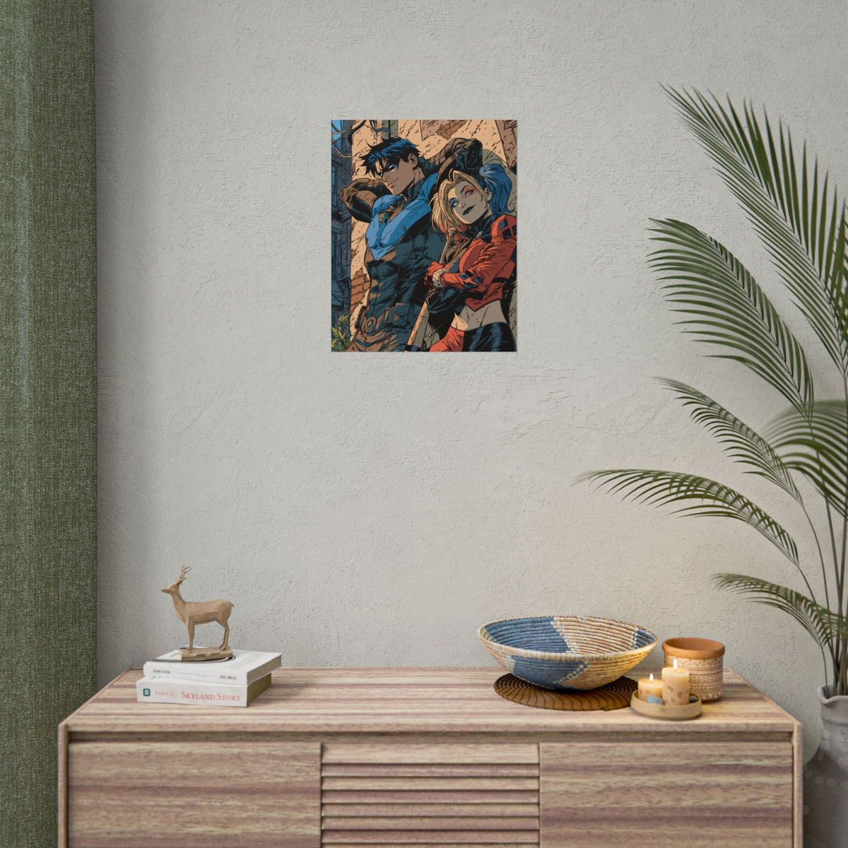 Nightwing & Harley Quinn Rolled Print