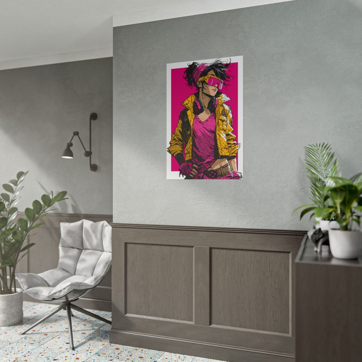 Jubilee Cyber Punk / Retro X-Men Poster