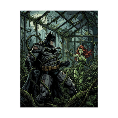 Batman & Poison Ivy Greenhouse Art Print - Poster