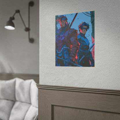 Nightwing and Gambit - Rolled Poster — Comic Art Print