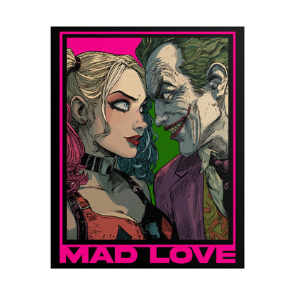 "Mad Love" Harley Quinn & Joker Comic Art Rolled Poster