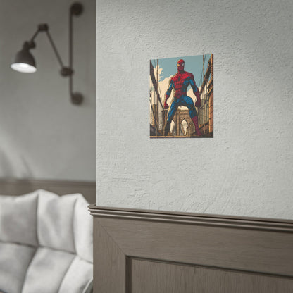Spider-Man Brooklyn Bridge Art Poster