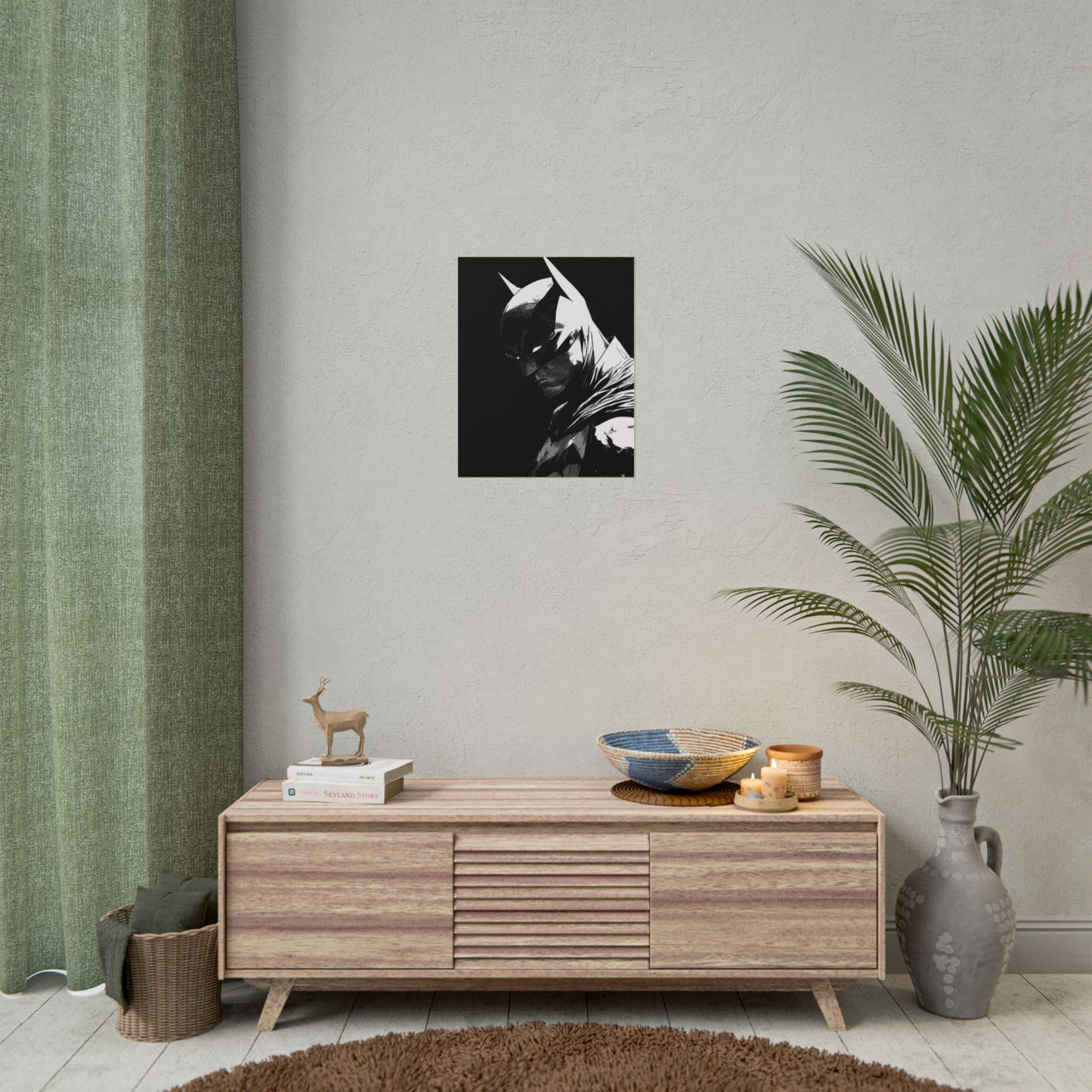 Batman Noir Portrait Poster