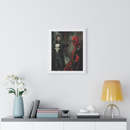 Wade vs Frank - Framed Vertical Poster