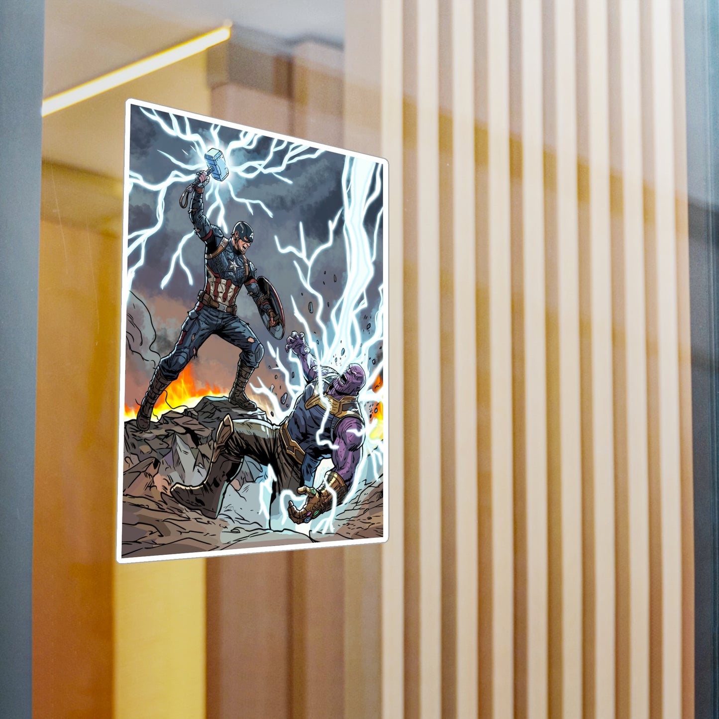 Cap & Mad Titan - Sticker