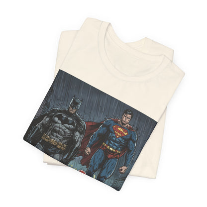 Superhero Team Graphic Tee — Batman, Superman & The Flash